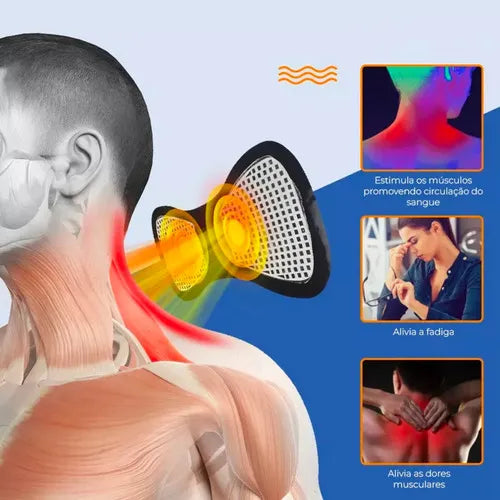 🔥 Kit com 3 Mini Massageadores Elétricos EMS – Alívio imediato, prático e sempre à mão